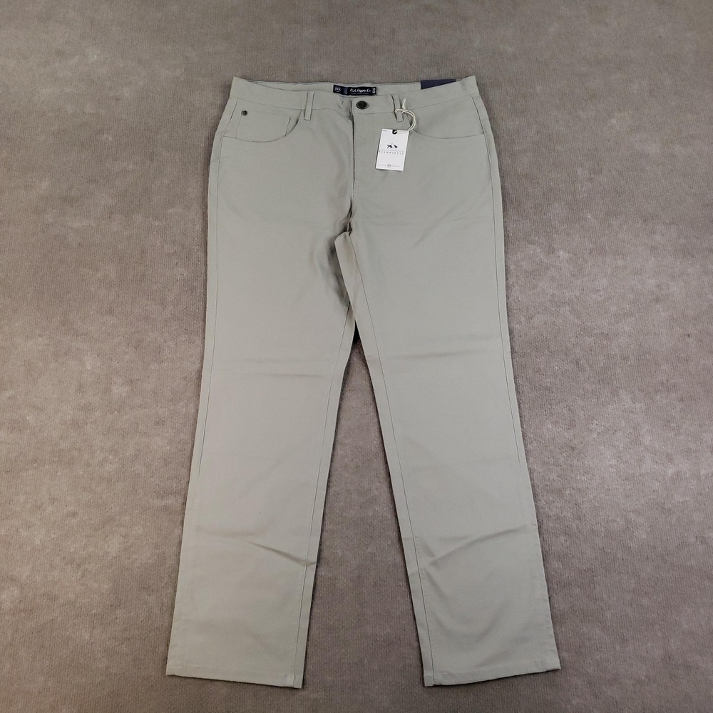 Fish Hippie Dunewalk 5 Pocket Pants Mens 35x30 Taupe Casual‎ Stretch Cotton New